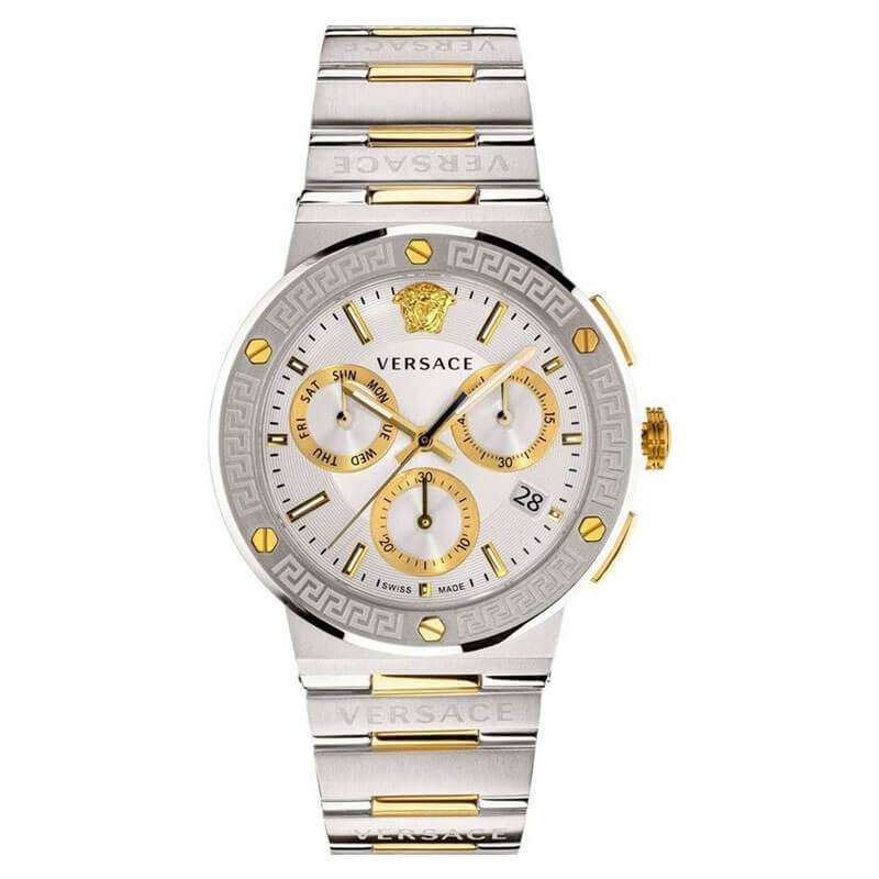 VERSACE GRECA LOGO, Silver Women's Wrist Watch
