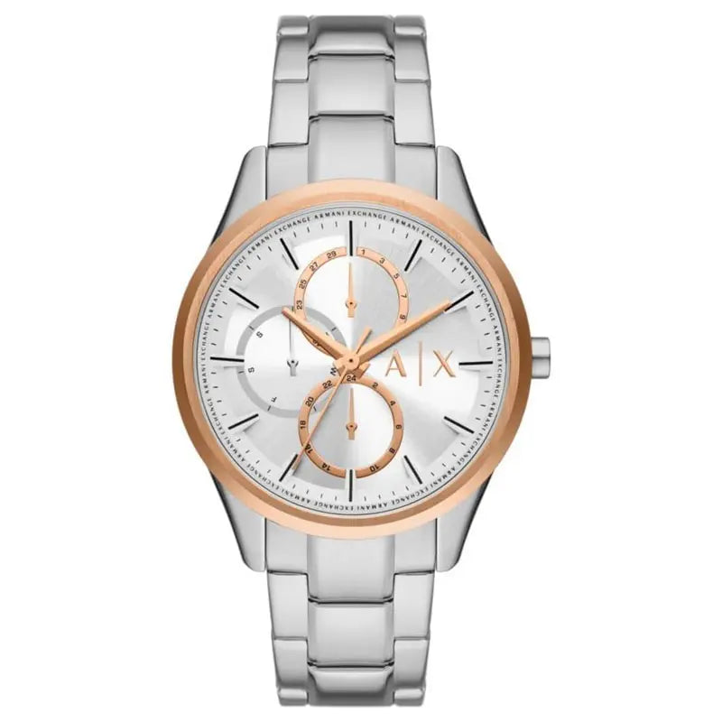 ساعة أرماني إكستشينج دانتي متعددة الوظائف للرجال باللون الفضي - AX1870