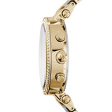 Michael Kors Parker Reloj cronógrafo para mujer, esfera verde, dorado, MK6263