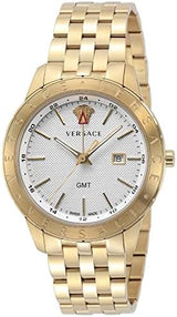 Versace Univers Quartz White Dial Gold Steel Strap Watch for Men - VEBK00518 VEBK00518 - Image 1