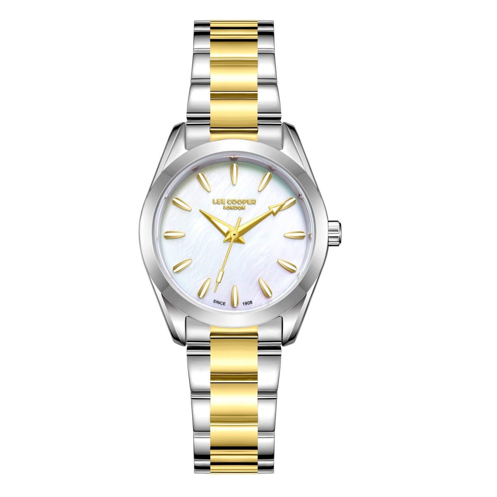 ساعة لي كوبر النسائية ثنائية اللون LC08302.220