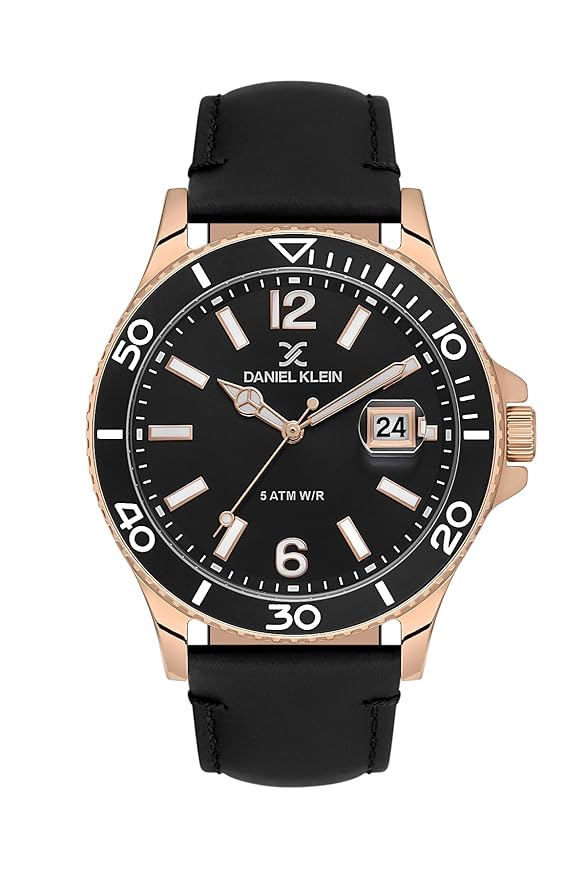 ساعة دانيال كلاين للرجال من الذهب الوردي DK.1.13905-4