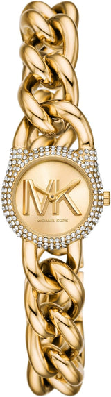 Michael Kors Mk Chain Lock Gold Watch - MKO1067 mk01067 - Image 1