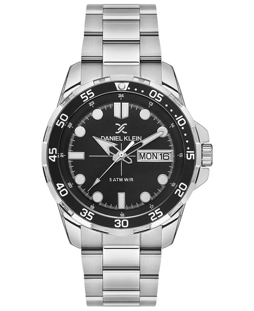 ساعة دانيال كلاين الفضية للرجال DK.1.13884-1