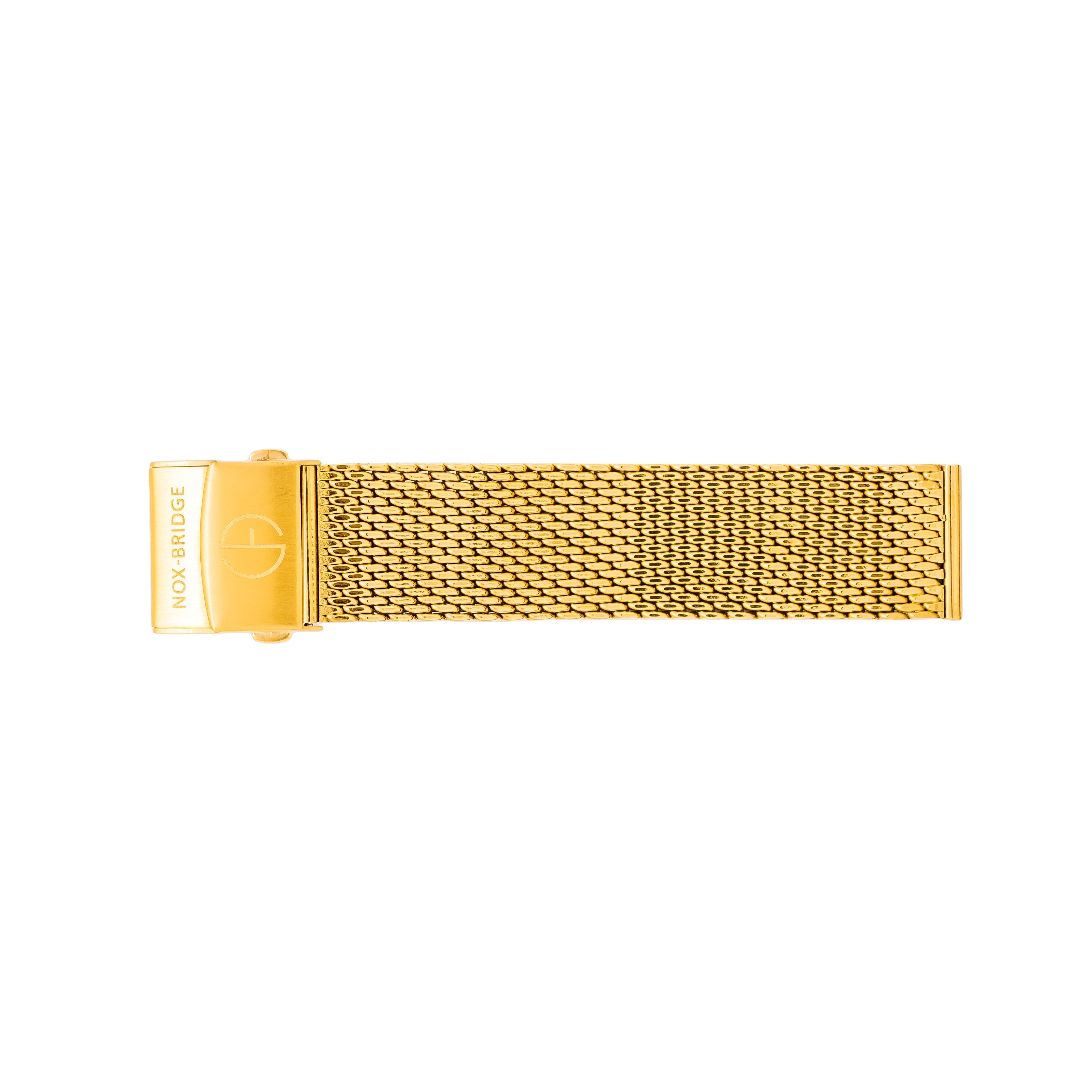 Noxbridge Vela Stainless Steel Mesh Gold Bracelet