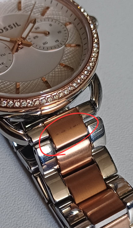 Fossil Tailor Two-Tone Stainless Steel Women's Watch ES4396 (Defect)