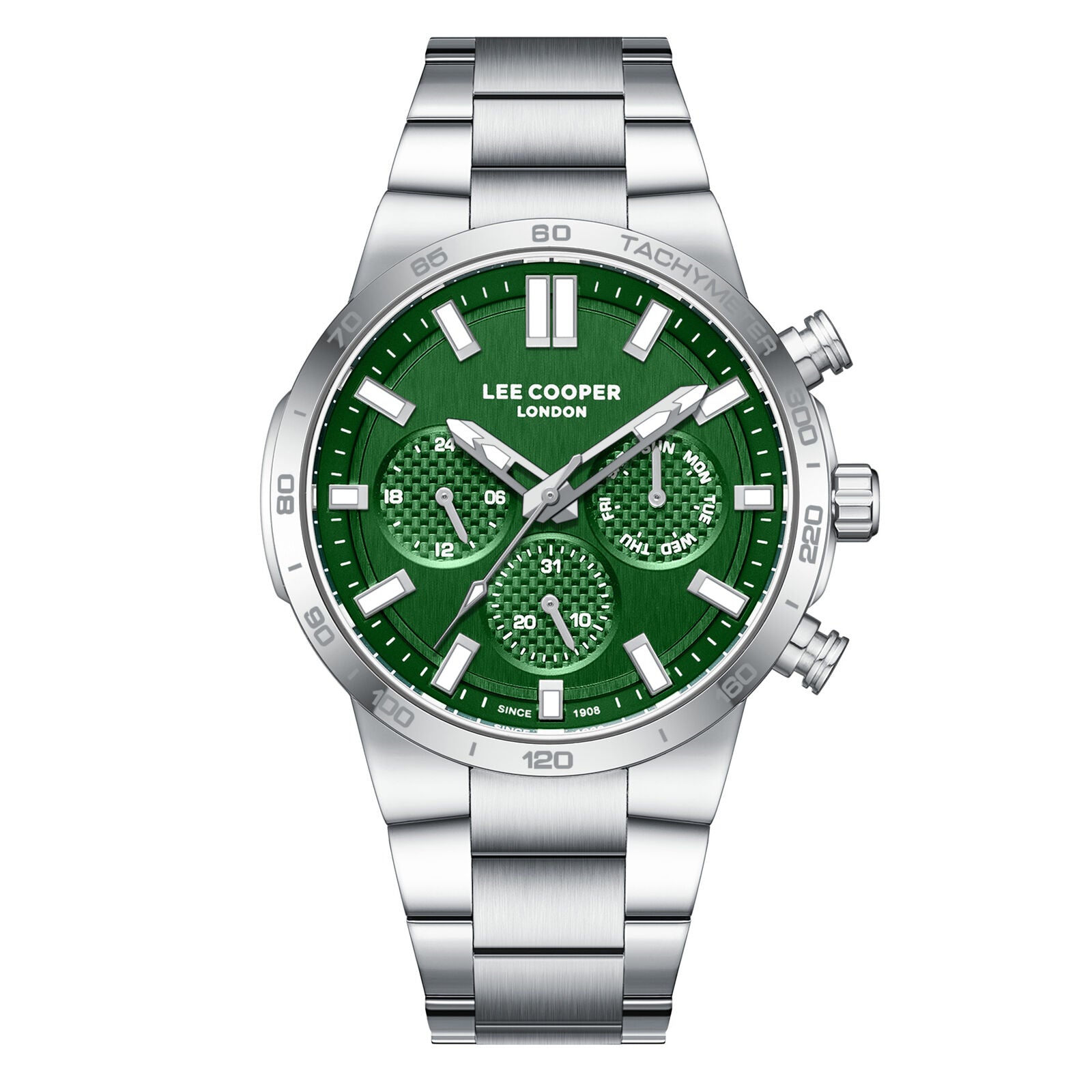 ساعة لي كوبر الفضية للرجال LC08293.370