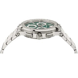 Versace Grace Chronograph Quartz Green Dial Silver Steel Strap Watch For Men - VEZ900121 VEZ900121 - Image 5