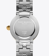 Tory Burch The Reva Dual Tone Stainless Steel Strap Women's Watch TBW4016