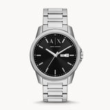 Armani Exchange Banks Day-Date Black Dial Watch - AX1733