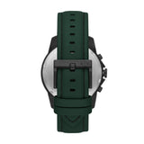 Armani Exchange Banks Reloj cronógrafo con correa de cuero verde para hombre AX1725