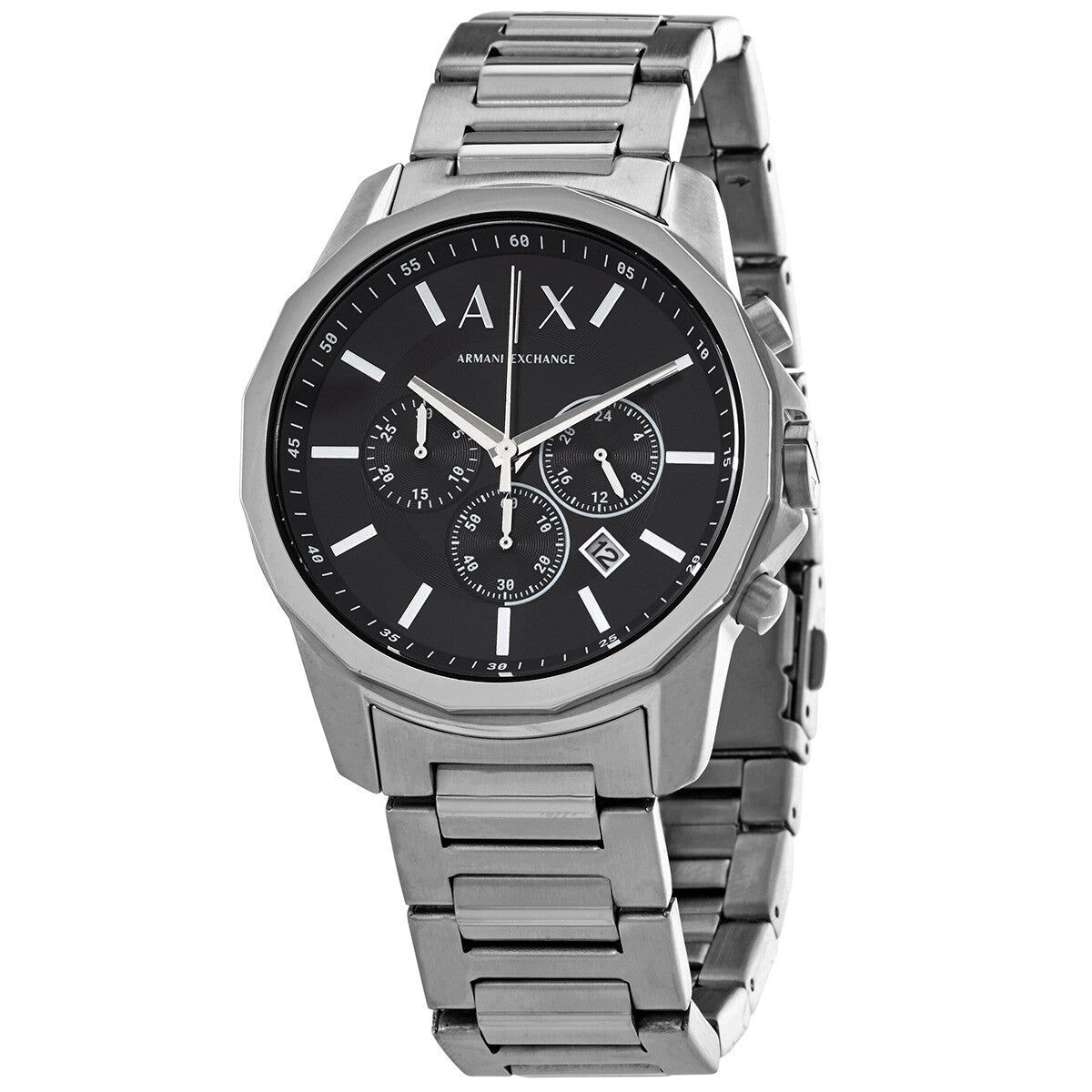 Armani Exchange Reloj cronógrafo de cuarzo con esfera negra para hombre AX1720