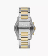 ساعة أرماني إكستشينج بانكس كرونوغراف ثنائية اللون للرجال - AX7148