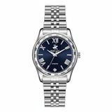 ساعة رجالية فضية من نادي بيفرلي هيلز بولو - BP3808C.390