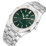 Beverly Hills Polo Club Sim Tech 5 Green Dial Silver Watch - BP3825X.370