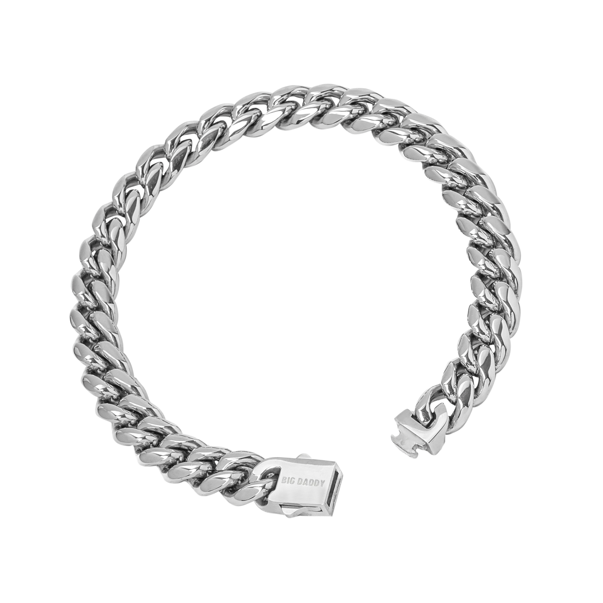 Big Daddy 8MM Cuban Link Stainless Steel Bracelet - Bracelet