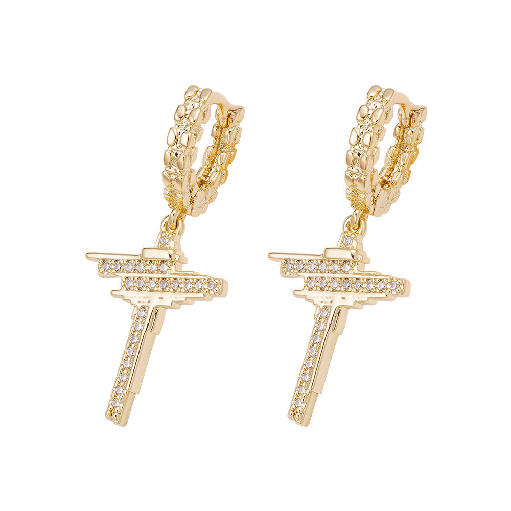 Big Daddy Dangle Hoop Earring - Earring