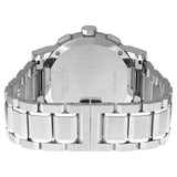 ساعة بربري رجالية من الفولاذ المقاوم للصدأ، كرونوغراف، مينا أسود، موديل BU9351