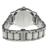 ساعة بربري للجنسين، مينا أسود، مصنوعة من الفولاذ المقاوم للصدأ، موديل BU9001