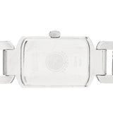 ساعة بربري سيجنتشر كوارتز للنساء، مينا أسود، سوار من الفولاذ الفضي - BU4210