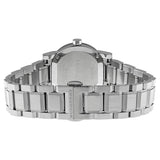 ساعة بربري ذات مينا فضي من الفولاذ المقاوم للصدأ BU9200