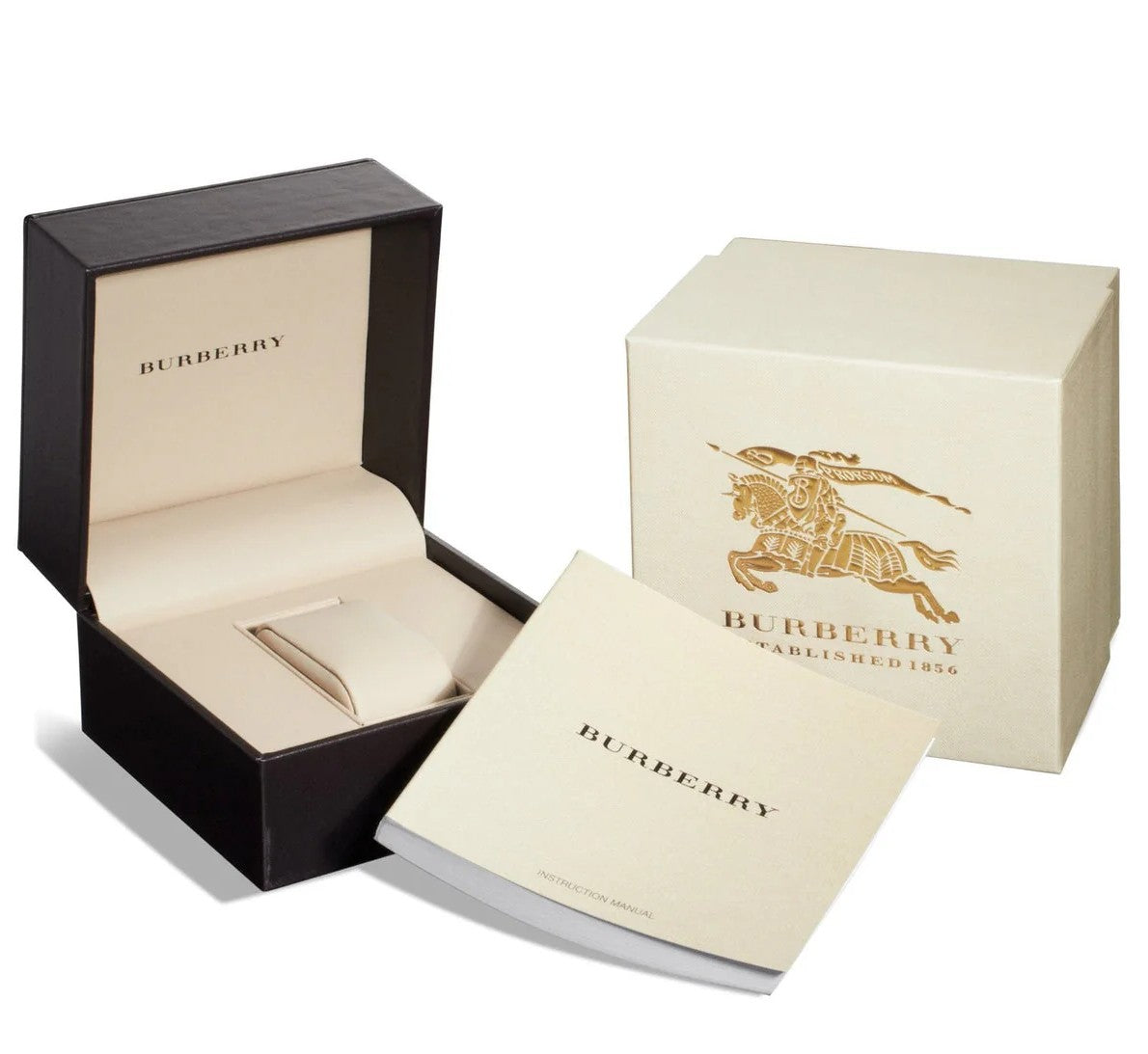 Burberry The Britain Women’s Diamond Rose Gold Watch - Burgundy Dial BBY1810