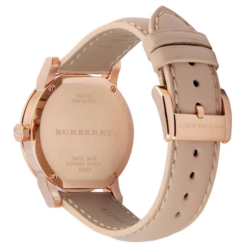 Burberry The City Reloj Mujer Cuero Rosa BU9210