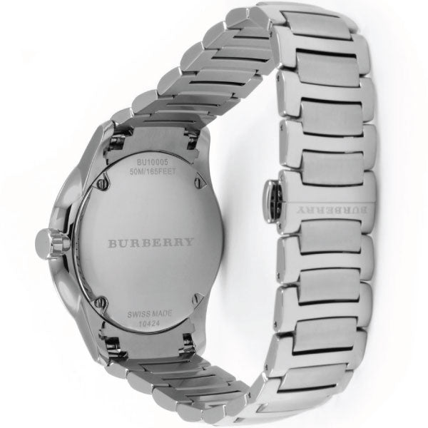 Burberry The Classic Reloj de hombre de acero inoxidable con esfera gris BU10005