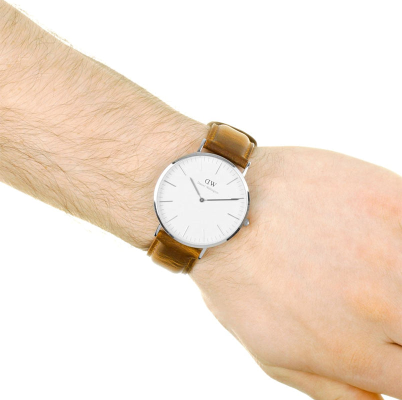 Daniel Wellington Classic Durham 36mm Women's Silver Watch DW00100112