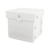 ساعة ديزل باداس كبيرة الحجم للرجال، مينا رمادي، طلاء معدني داكن بتقنية الترسيب الفيزيائي للبخار (PVD)، موديل DZ7247