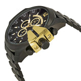 Diesel Mega Chief Reloj cronógrafo para hombre con esfera negra DZ4338