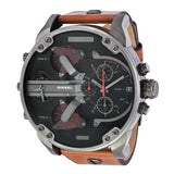 Diesel Mr. Daddy 2.0 Reloj de cuarzo para hombre con esfera negra DZ7332