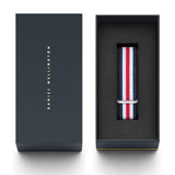 Daniel Wellington Classic Canterbury Silver Watch 20mm Nato Strap DW00200016 - Big Daddy Watches