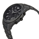 Emporio Armani Ceramica Reloj cronógrafo para hombre con esfera negra AR1452