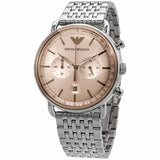 Emporio Armani Reloj cronógrafo de cuarzo con esfera beige para hombre AR11239