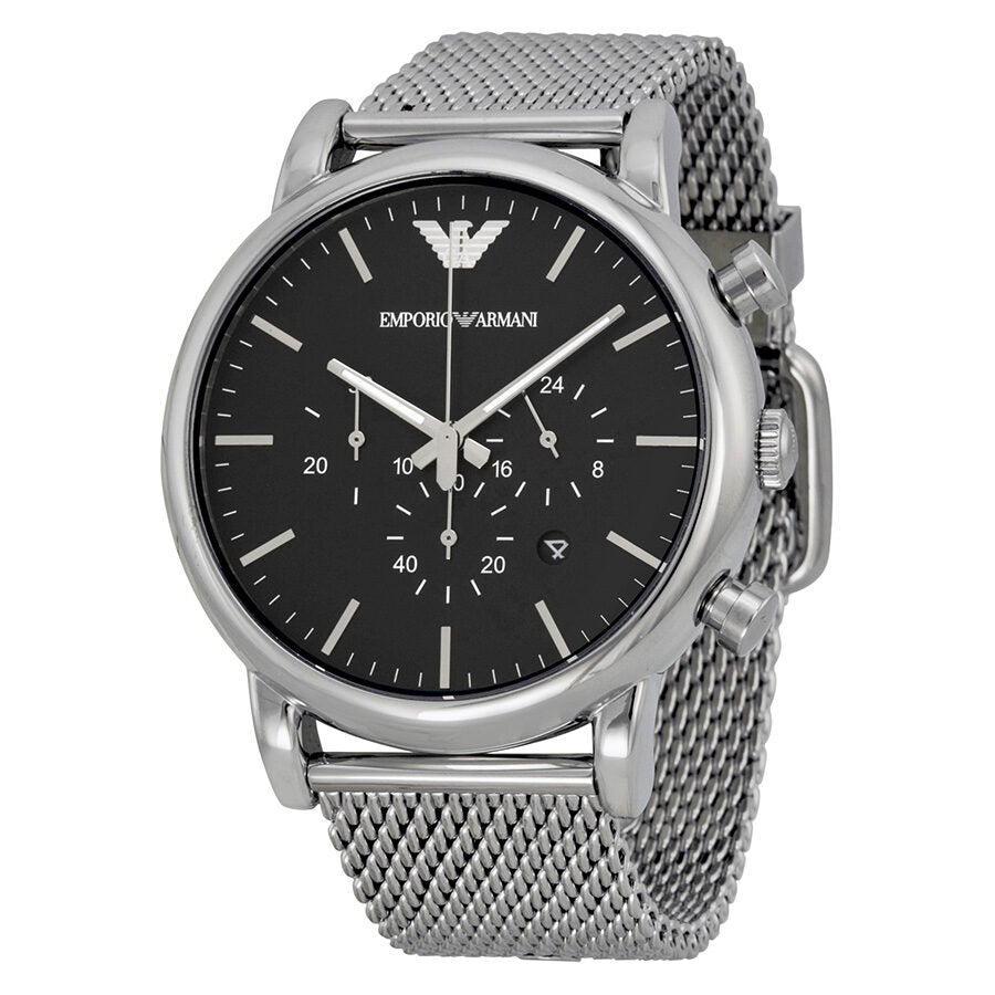 Emporio Armani Classic Chronograph Black Dial Men's Watch AR1808