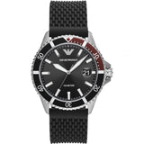 Reloj Emporio Armani Diver para hombre con esfera negra AR11341