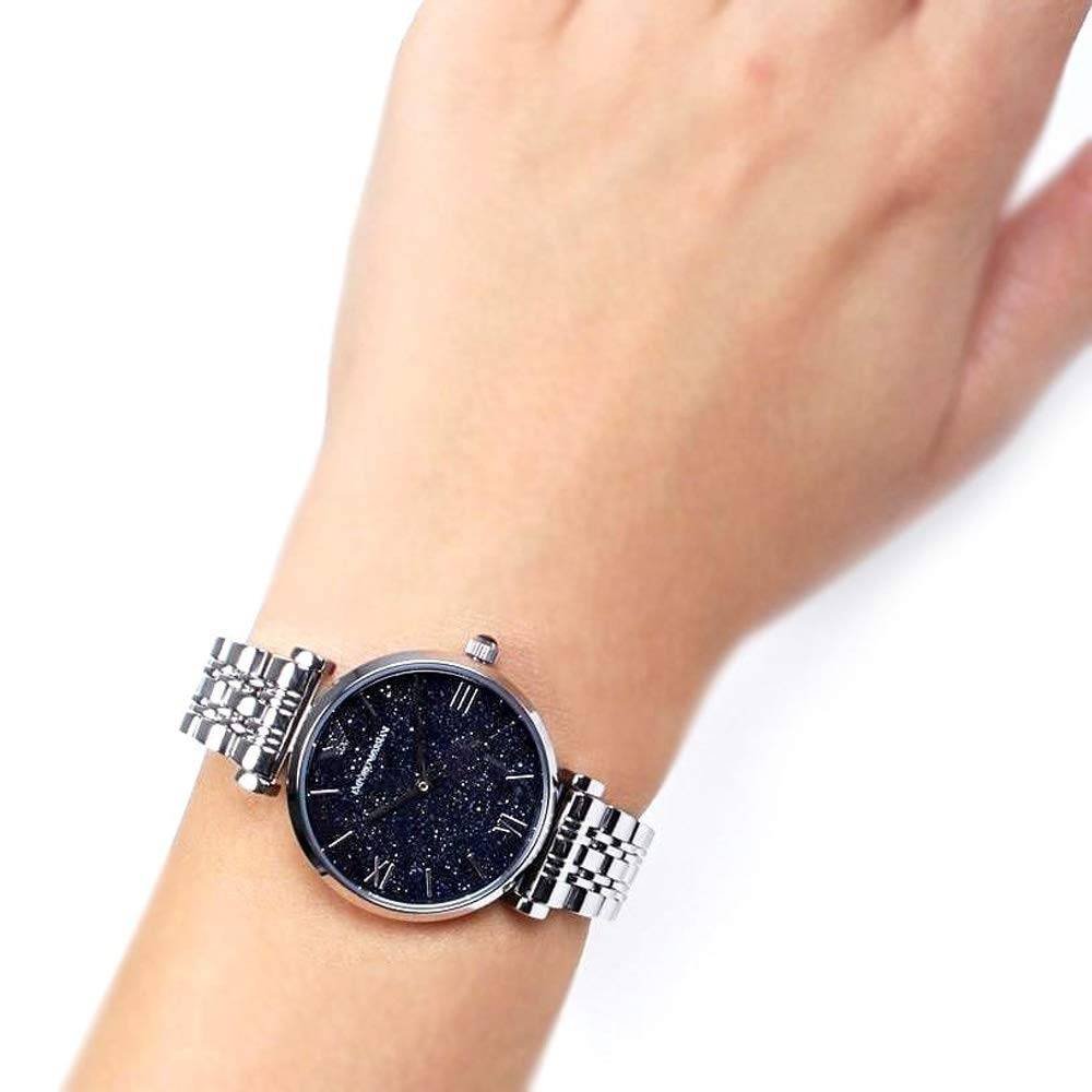 Emporio Armani Quartz Blue Dial Ladies Watch AR11091