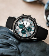 ساعة إمبوريو أرماني فضية للرجال - AR11473