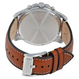 ساعة فوسيل جرانت كرونوغراف رجالية بمينا فضي FS5184