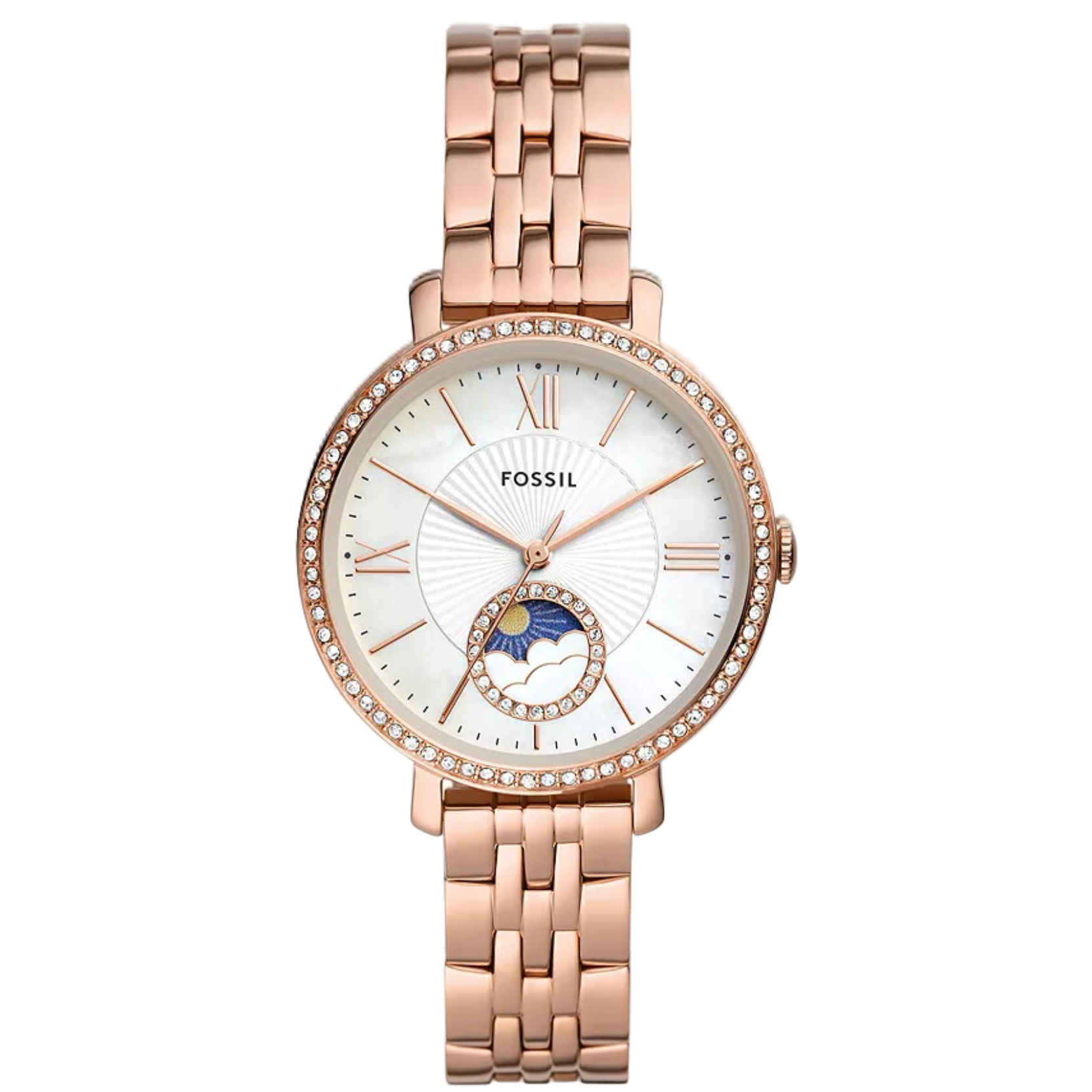 Fossil Jacqueline Sun Moon Reloj de mujer en oro rosa ES5165