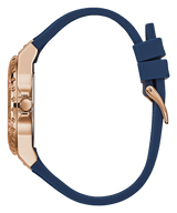 ساعة Guess Moonlight Chronograph النسائية ذات السوار الأزرق GW0257L3 (معيبة)