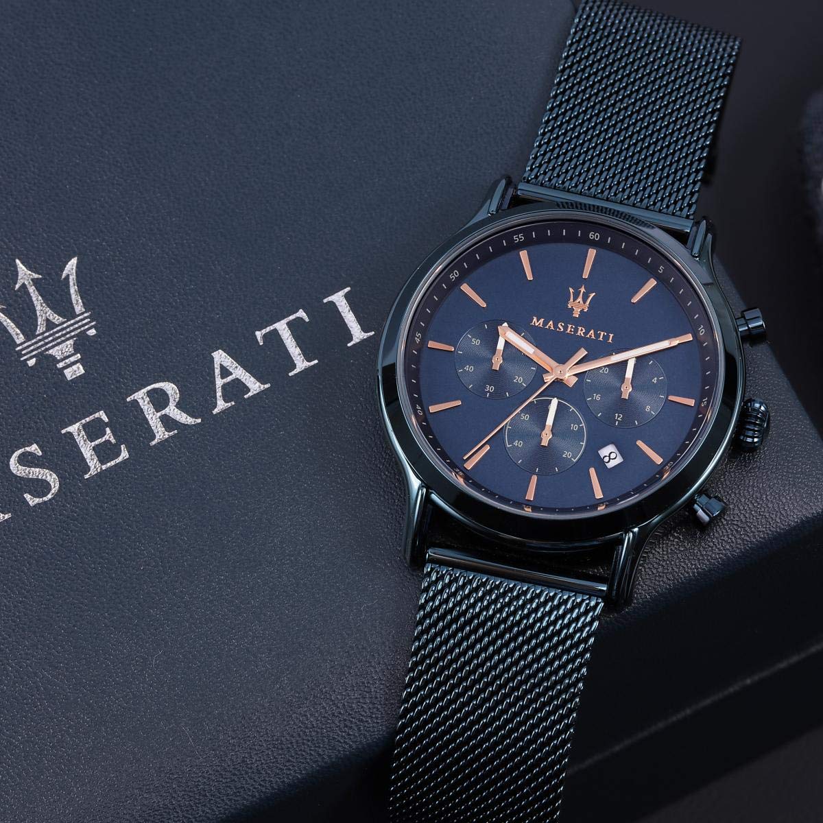 Reloj Maserati Epoca Analógico Esfera Azul Hombre R8873618010