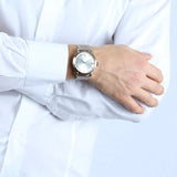 ساعة مازيراتي إيبوكا للرجال بمينا فضي R8853118005