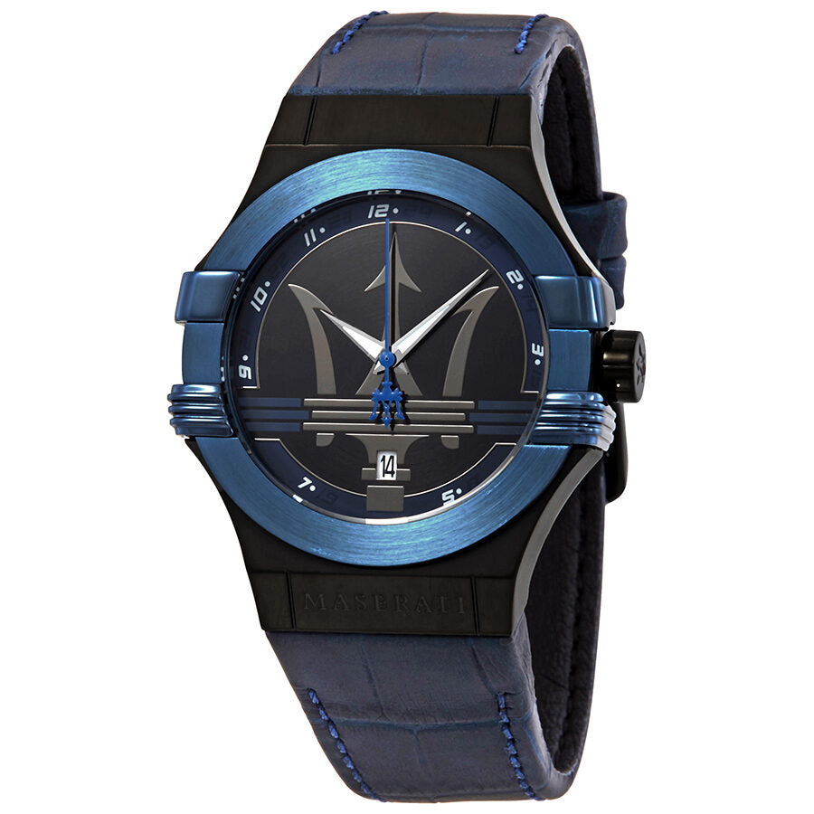 ساعة مازيراتي بوتينزا للرجال بمينا أسود R8851108007