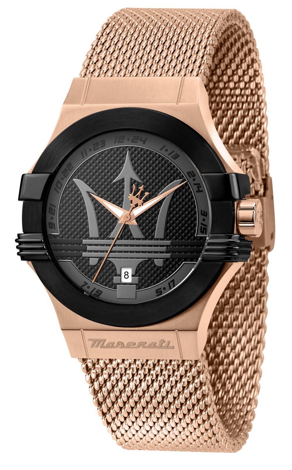Maserati Potenza Rose Gold Mesh Bracelet Unisex Watch R8853108009