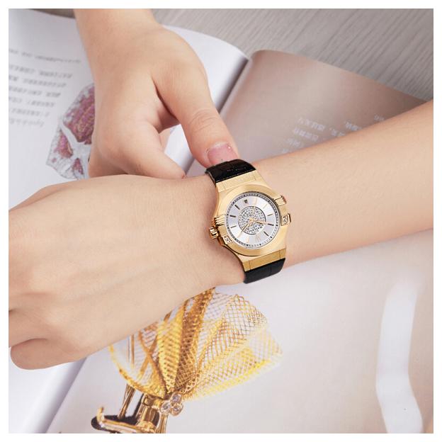 Maserati Potenza Reloj de mujer con esfera plateada R8851108505