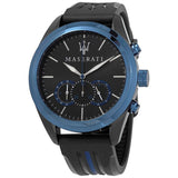 Reloj Maserati Traguardo Cronógrafo Negro/Esfera Azul Hombre R8871612006