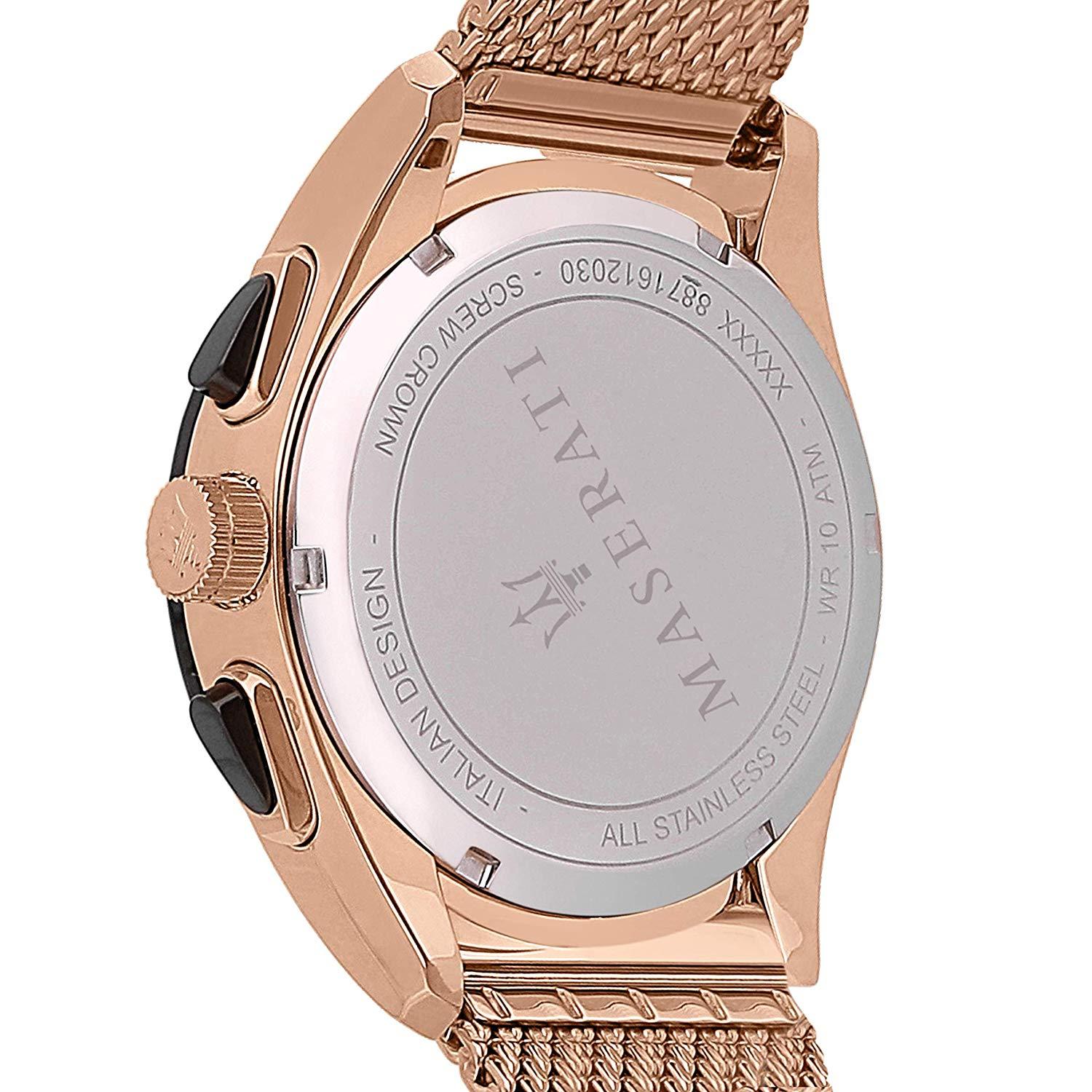 Reloj Maserati Traguardo Cronógrafo Cuarzo Esfera Blanca Hombre R8873612011