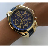 Reloj Michael Kors Bradshaw con esfera azul y cronógrafo para hombre MK6268